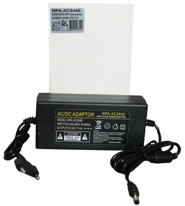 Gembird NPA-AC2440 adapter 24 V / 4 A, 96 W