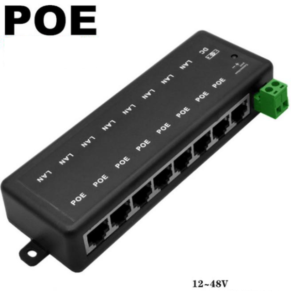 Gembird POE-INJ-8xRJ45 osmoportni pasivni PoE injektor