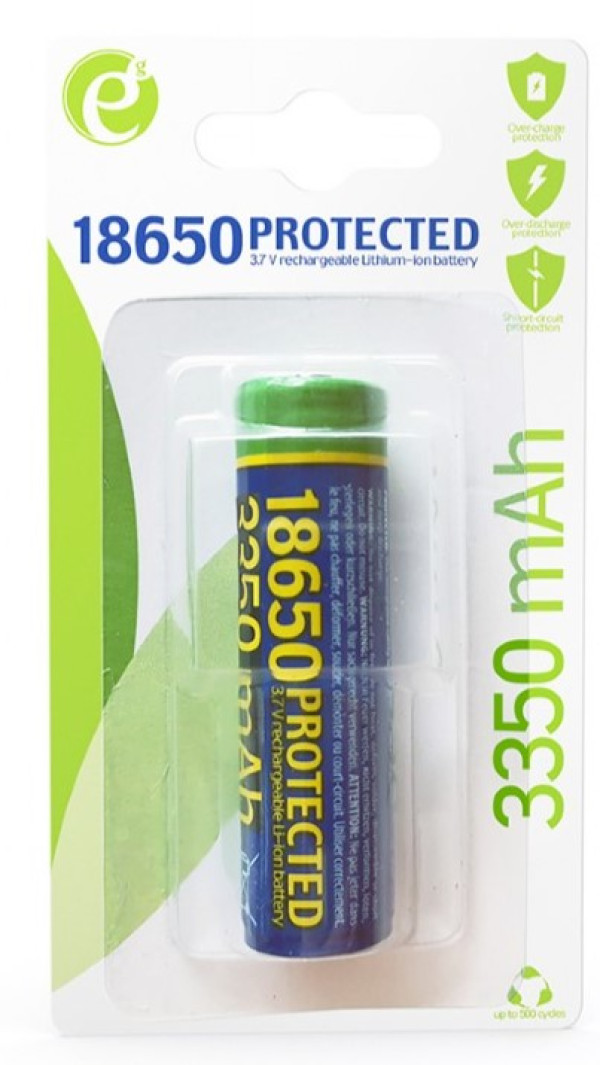 EnerGenie 18650 Li-ion baterija 3350 mAh, zaštićena