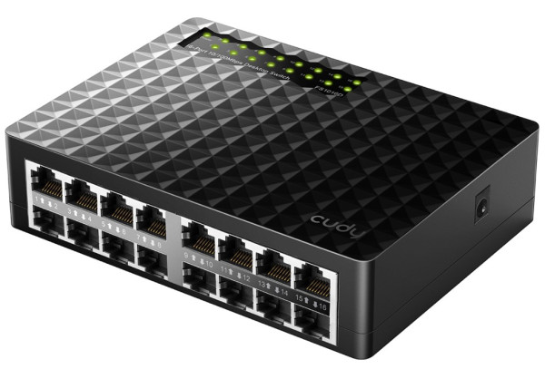 Cudy FS1016D mrežni switch sa 16 Fast Ethernet portova