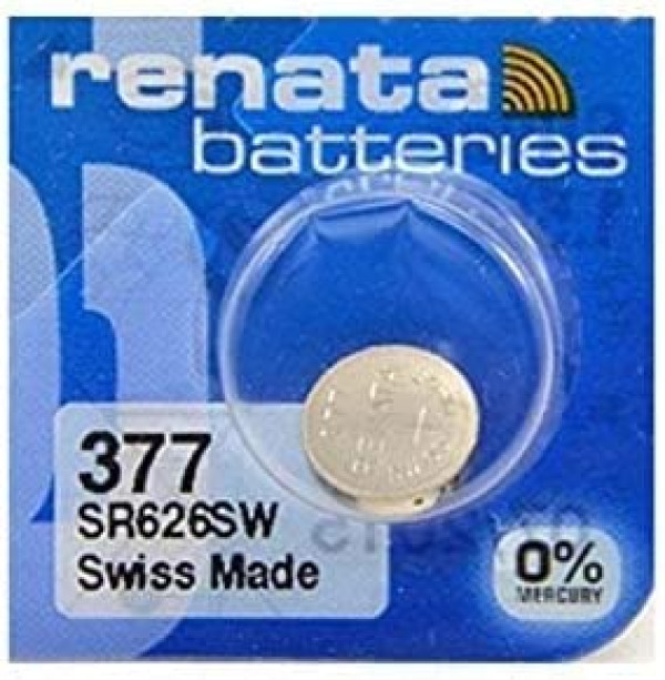 Renata 377 SR626SW srebro-oksidna baterija za sat, 1,55 V, 1 kom