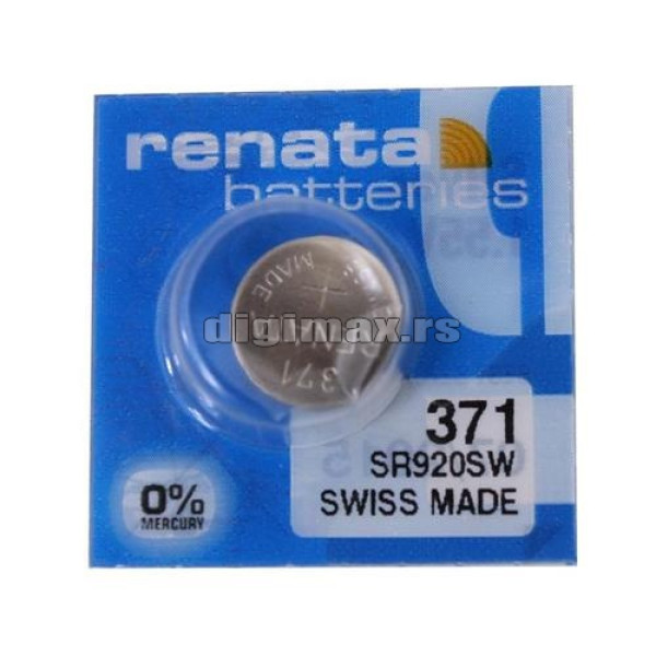 Renata 371 srebro-oksidna baterija za sat 1,55 V, SR920SW