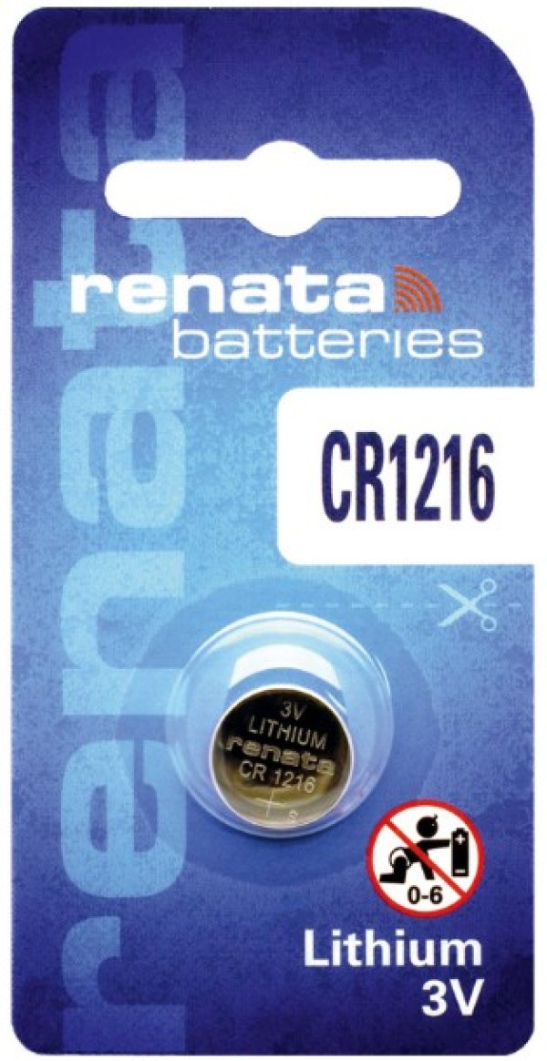 Renata CR1216 litijumska dugmasta baterija 3 V, 25 mAh