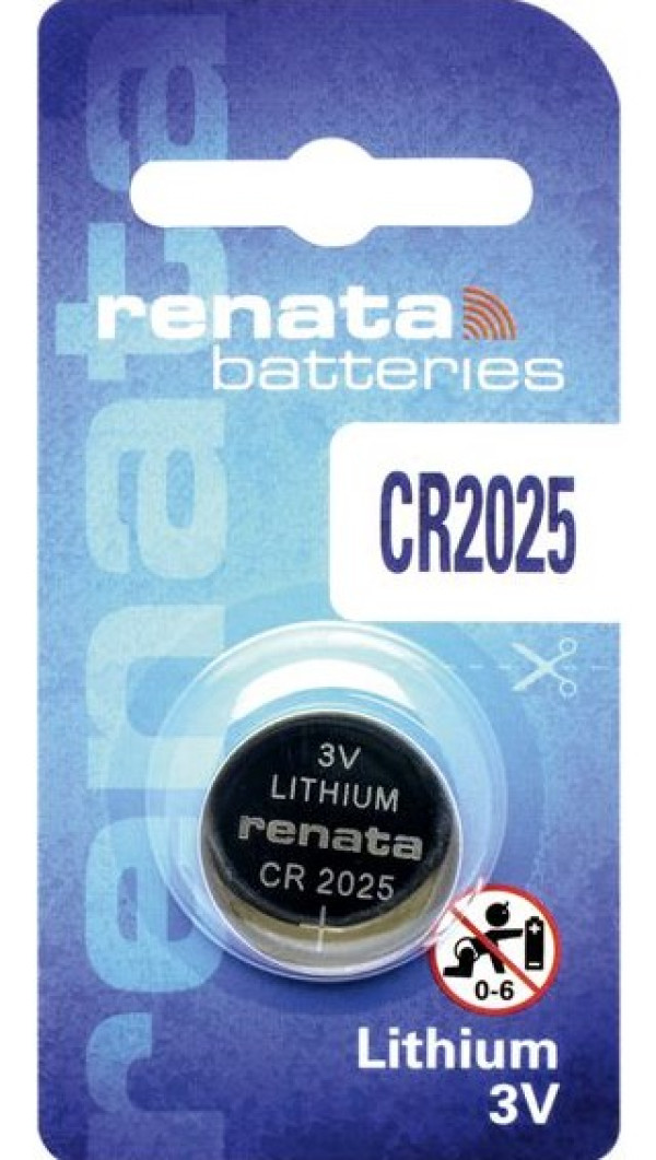 Renata CR2025 litijumska baterija 3 V, 165 mAh, 1 kom