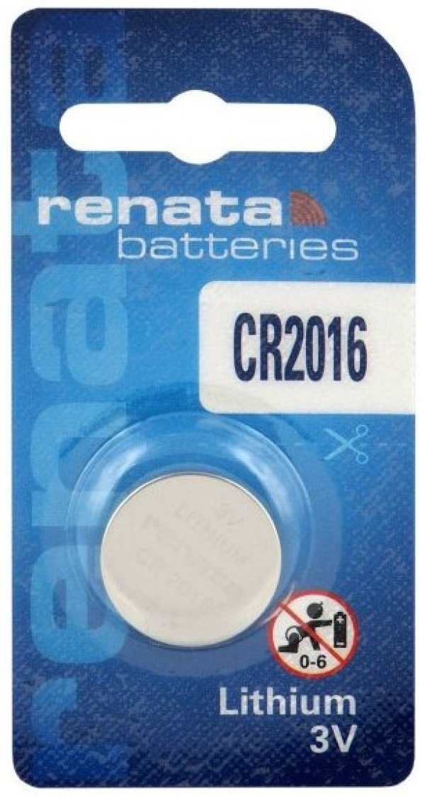 Renata CR2016 litijumska baterija 3 V, 90 mAh, 1 kom