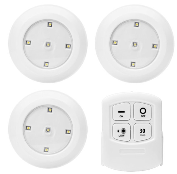 Prosto PL6601 set od 3 LED lampi sa daljinskim upravljačem