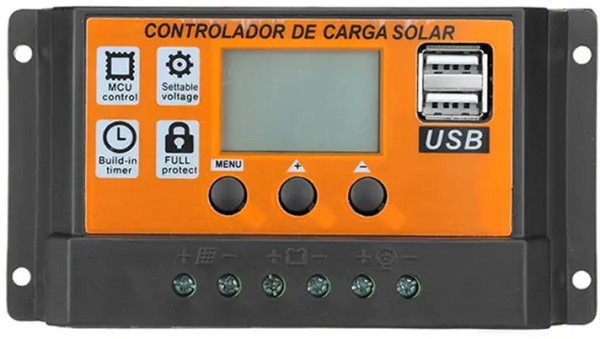 Gembird SOL-CONTROL30AO solarni regulator punjenja sa LCD ekranom i dvostrukim USB izlazom