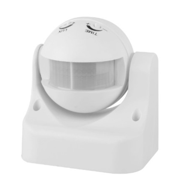 PROSTO PIR-90B/WH beli zidni PIR senzor pokreta, 180°, domet 12 m