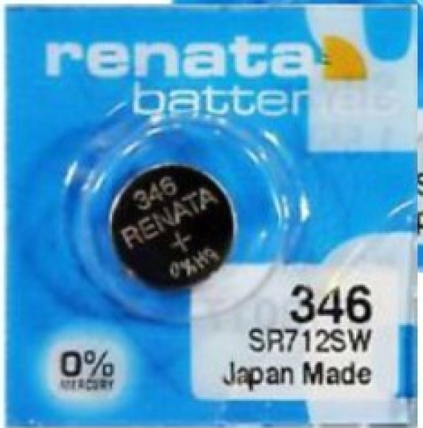 Renata 346 SR712SW srebro-oksidna baterija za sat, 1,55 V