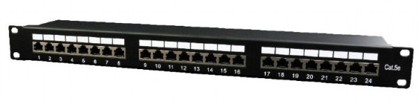 Gembird NPP-C524-002 Cat5e FTP patch panel, 24 porta, 1U