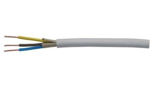 Tel-kabl PPY 3×1,5 mm² bakarni instalacioni kabl, sivi