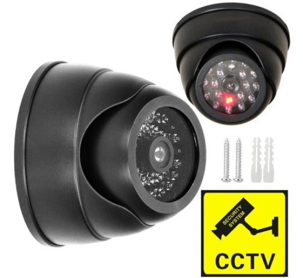 VIRONE CD-4 lažna kupolasta CCTV kamera sa trepćućom LED diodom