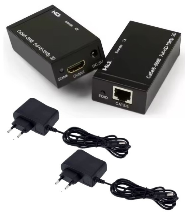 Gembird DEX-HDMI-06 aktivni HDMI ekstender CAT6 do 60 m