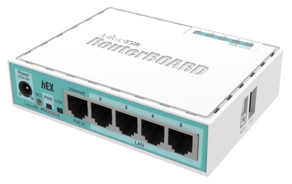 MikroTik hEX RB750Gr3 žični gigabitni ruter sa 5 portova