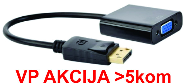 Gembird DisplayPort na VGA adapter kabl, 20 cm