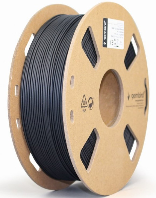 Gembird 3DP-PLA-01-MTBK mat PLA filament 1,75 mm, 1 kg