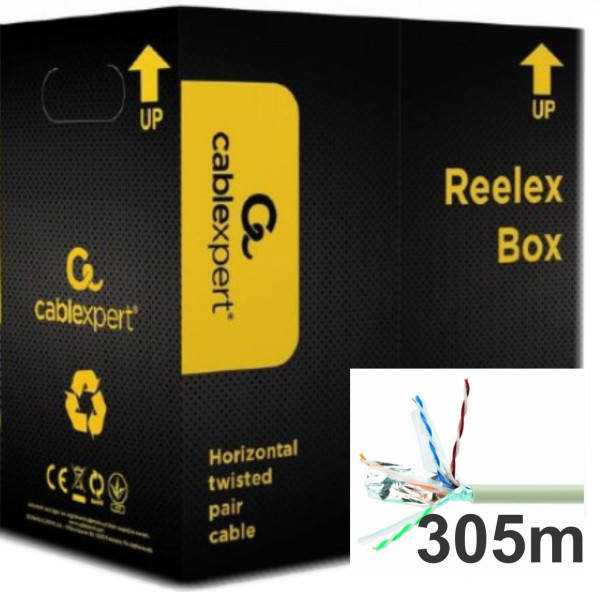 Gembird FPC-6260E-SOL FTP Cat6 kabl 305 m