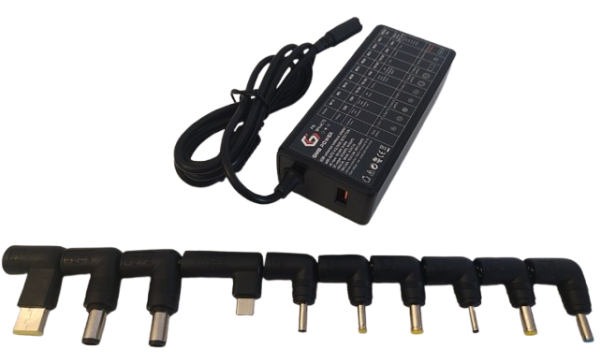 Gembird NPA-AC7D univerzalni punjač za laptop 65 W, USB-C PD i QC 3.0