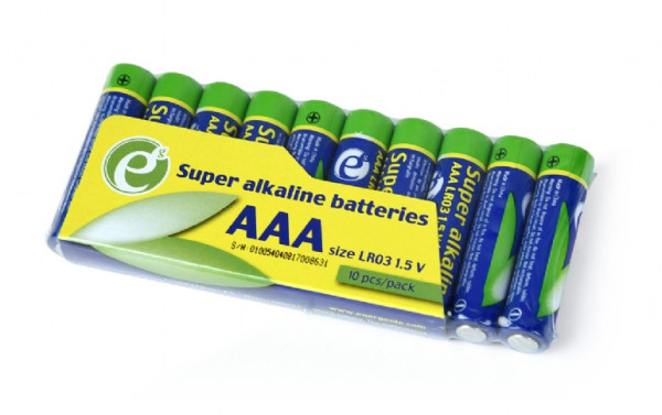 EnerGenie Super alkalne AAA baterije LR03 1,5 V, PAK10 — cena po komadu