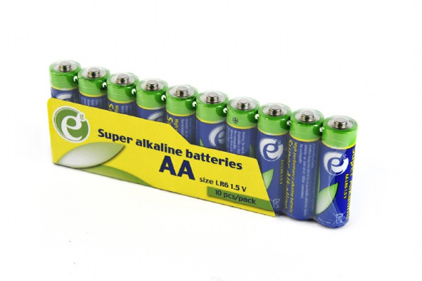 EnerGenie Super alkalne AA baterije LR6 1,5 V, PAK10 — cena po komadu
