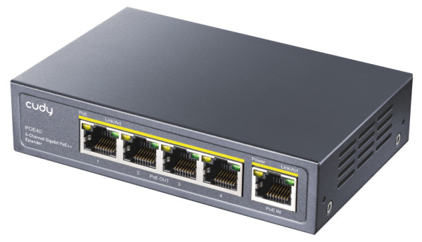 Cudy POE40 1.0 gigabitni PoE produživač sa 4 izlaza