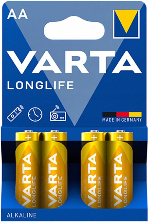 Varta Longlife 4106 AA/LR6 alkalne baterije 1,5 V, 4 kom.