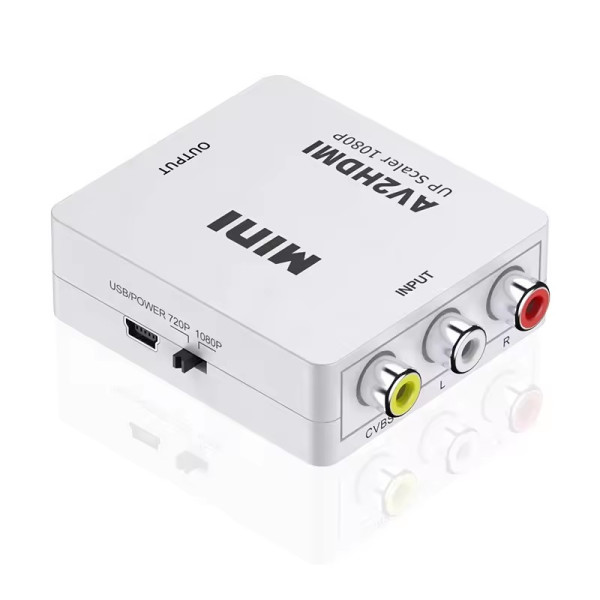 Gembird A-AV-HDMI-Mini AV u HDMI konverter, 1080p, beli