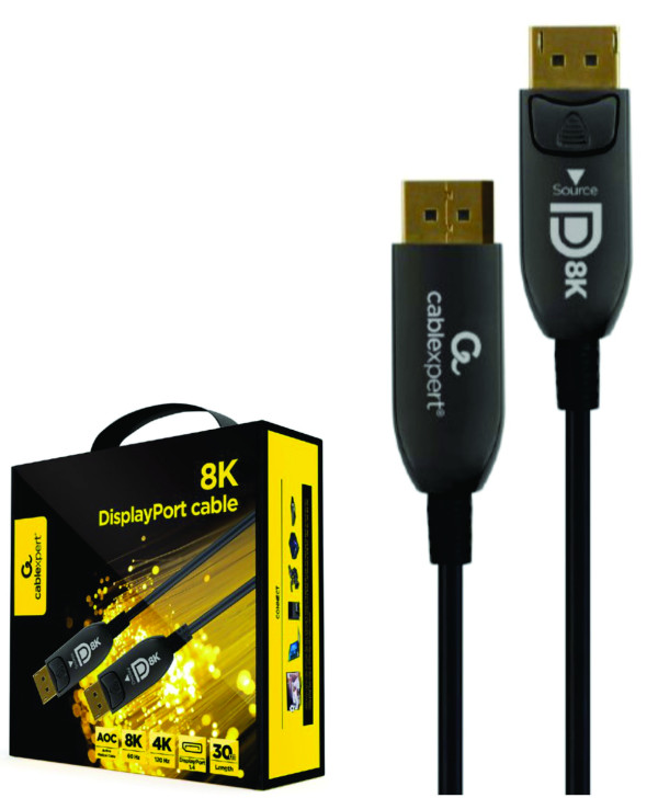 Gembird CC-DP8K-AOC-30M DisplayPort AOC kabl 30 m, 8K