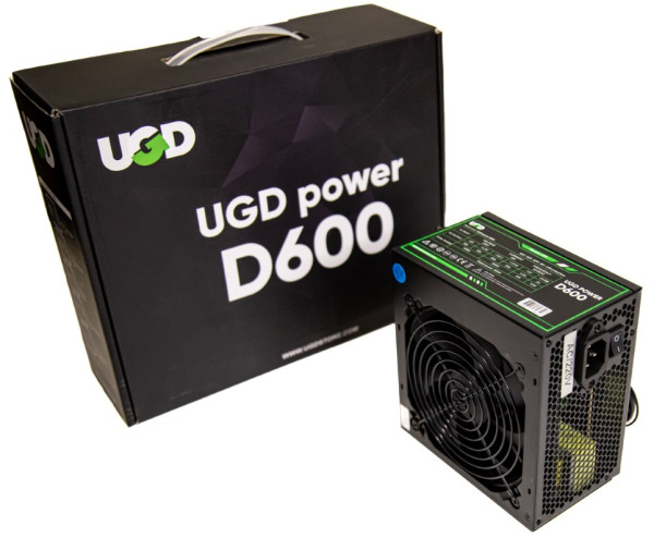 UGD Power D600 600W ATX napajanje sa 120 mm ventilatorom
