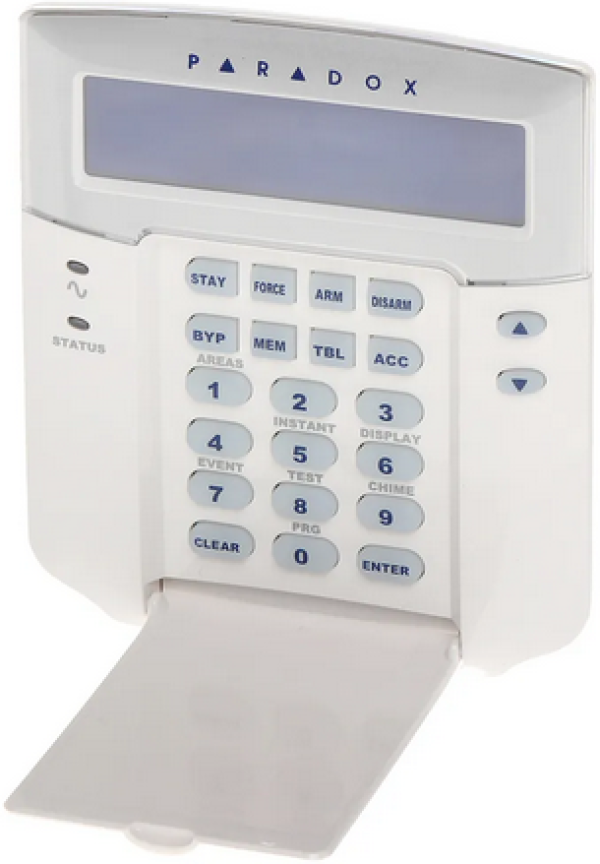 Paradox K641+ EVO LCD šifrator sa plavim ekranom, Security Grade 3