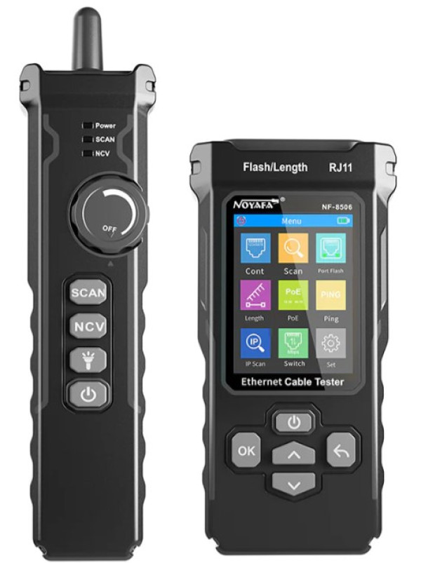 NOYAFA NF-8506 mrežni tester sa PoE, PING i IP skeniranjem