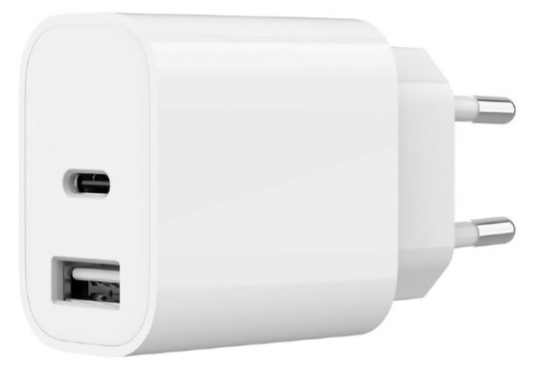 Gembird TA-UC-2AC12-01 USB punjač 2,4 A sa USB-A i USB-C portom