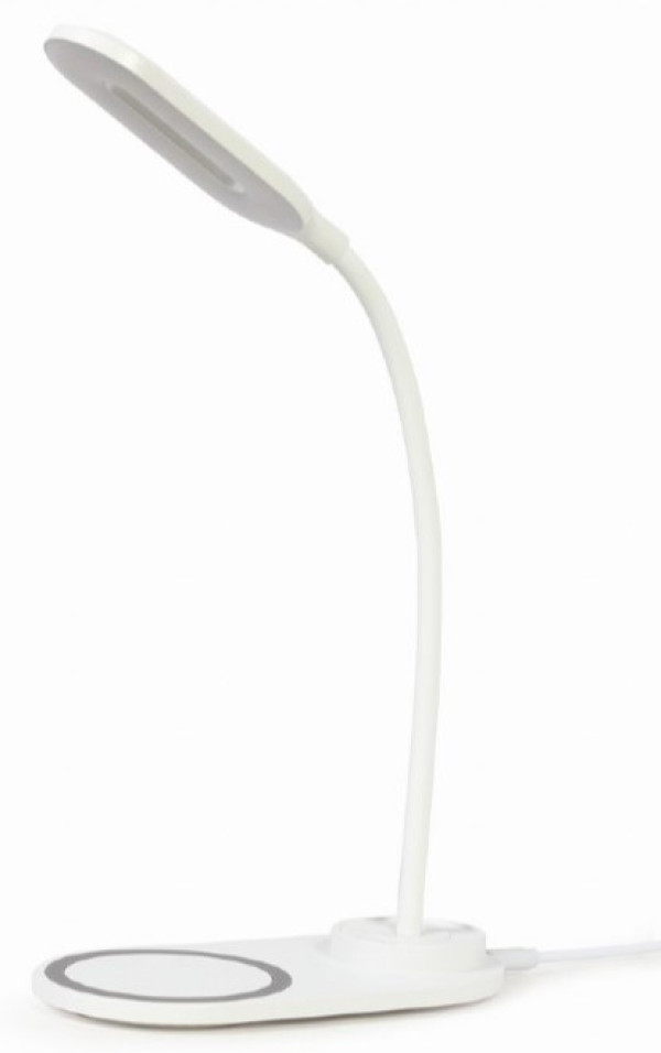 Gembird TA-WPC10-LED-01-W bela LED lampa sa Qi punjačem 10 W