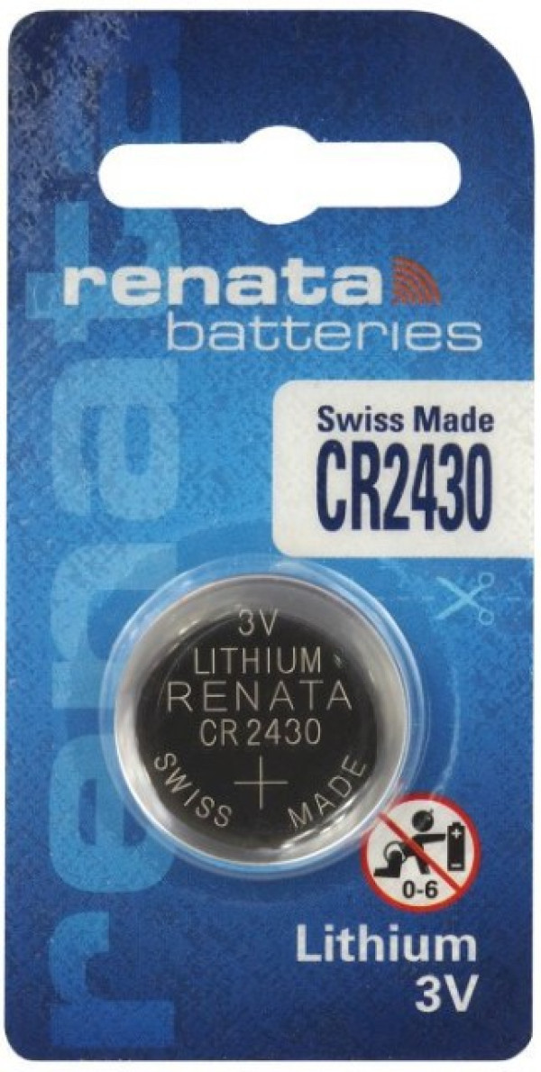 Renata CR2430 3V 285mAh litijumska dugmasta baterija, 1 kom