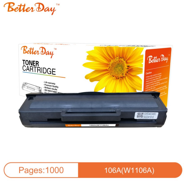 BetterDay W1106A/106A zamenski toner sa čipom, 1.000 strana