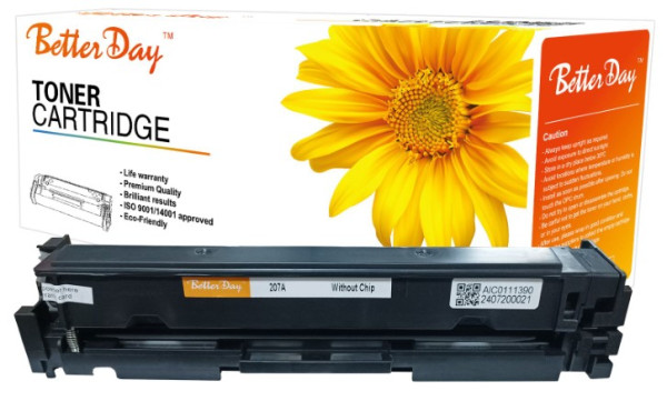 BetterDay W2212A 207A žuta zamenska toner kaseta bez čipa 1.600 strana