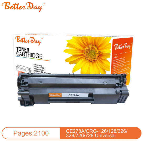 BetterDay CE278A/CRG728 toner kaseta, crna, 2100 strana