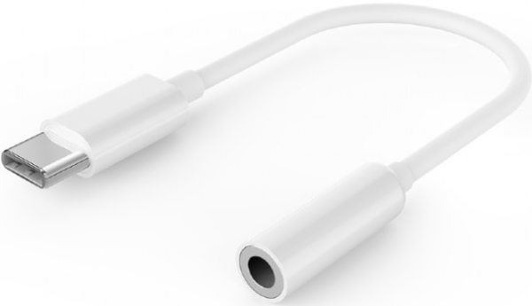 Gembird A-CM-3.5F-01 USB-C na 3,5 mm audio adapter, beli, 10 cm