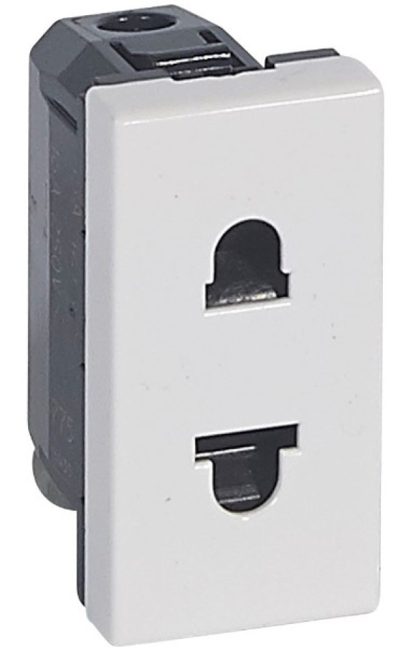 Legrand Mosaic 077501 Euro/US 2P utičnica, 1 modul, bela