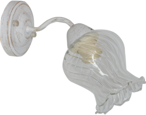 Mitea M10466-1Z zidna lampa, 1xE27, bela i zlatna, do 60 W