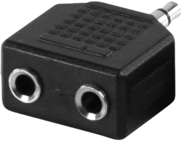 AC16 audio adapter 1 × 3,5 mm utikač na 2 × 3,5 mm utičnice