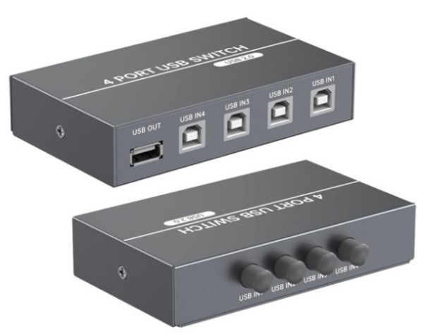 Kettz USB switch 2.0 Hi-Speed KT-USW4