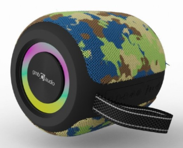 Gembird SPK-BT-LED-05-CM Bluetooth zvučnik, 8 W, camo