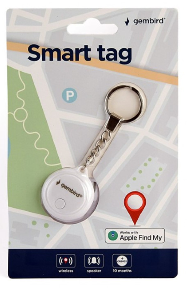 Gembird TA-TAG-01-W Smart Tag lokator, beli, Apple Find My