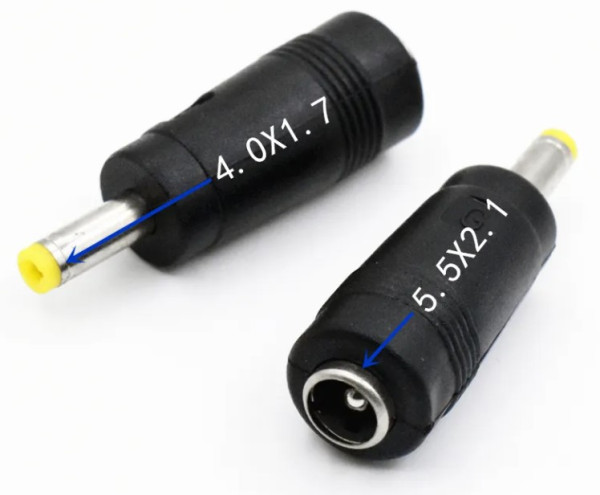 Gembird NPC-5.2x2.5mm na 4.0 x 1.7 mm žuti DC adapter 20 V