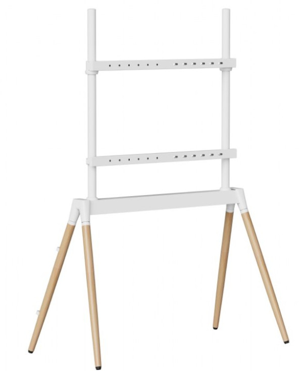 Gembird TVS-86F-01-W podni stalak za TV 55–86", belo/drvo