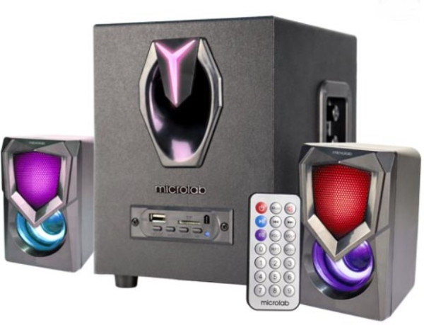 Microlab G101BT 2.1 RGB Bluetooth zvučnici, 11 W, USB/SD/FM, daljinski