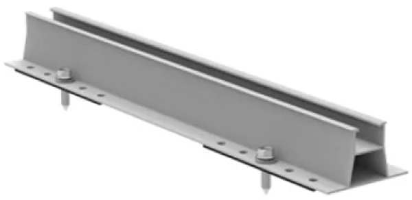 Mini šina za lim H25, 400 mm – set za solarne panele