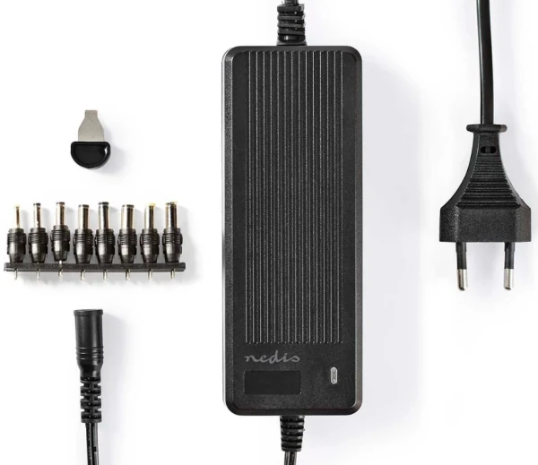 Nedis ACPA116 univerzalni AC adapter 60 W, 6–16 V, 8 DC nastavaka
