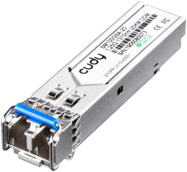 Cudy SM100GSA-20 1,25 Gbps SFP singlemode LC modul, 1310 nm, 20 km
